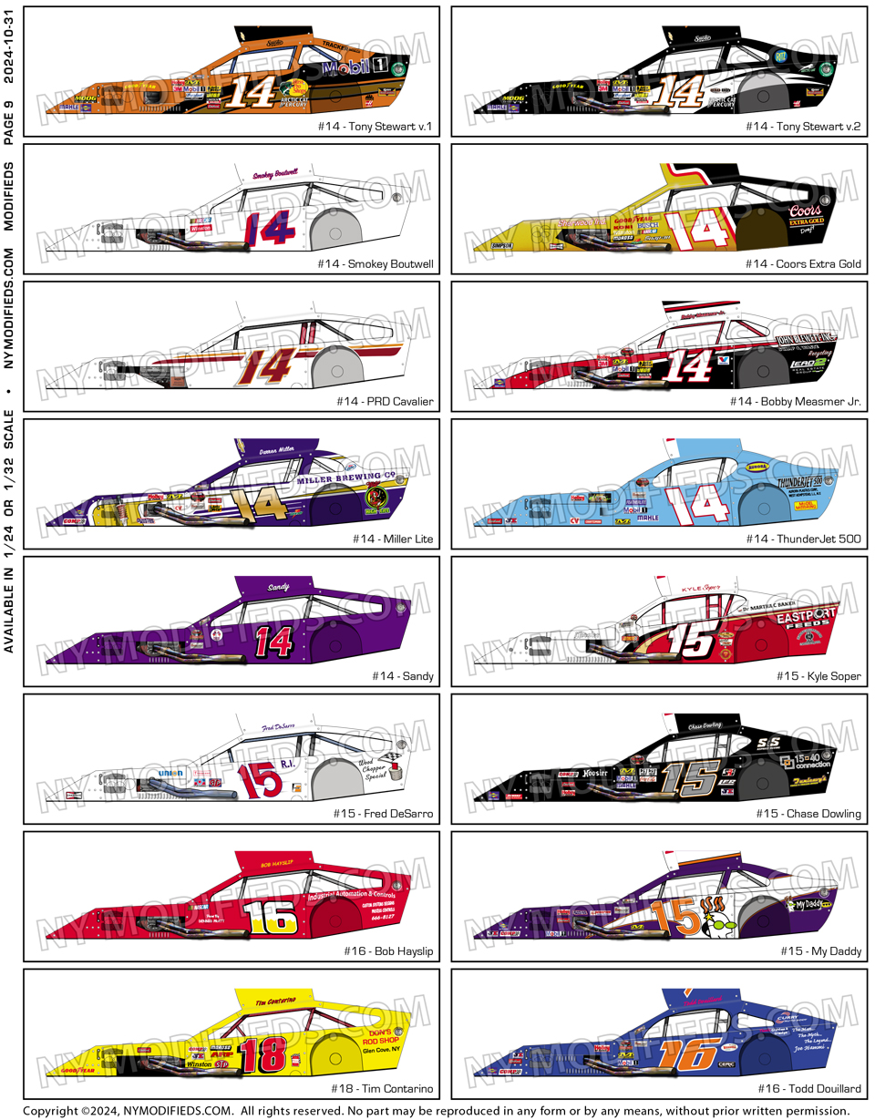 Modified Slot Car Body Sheet 09