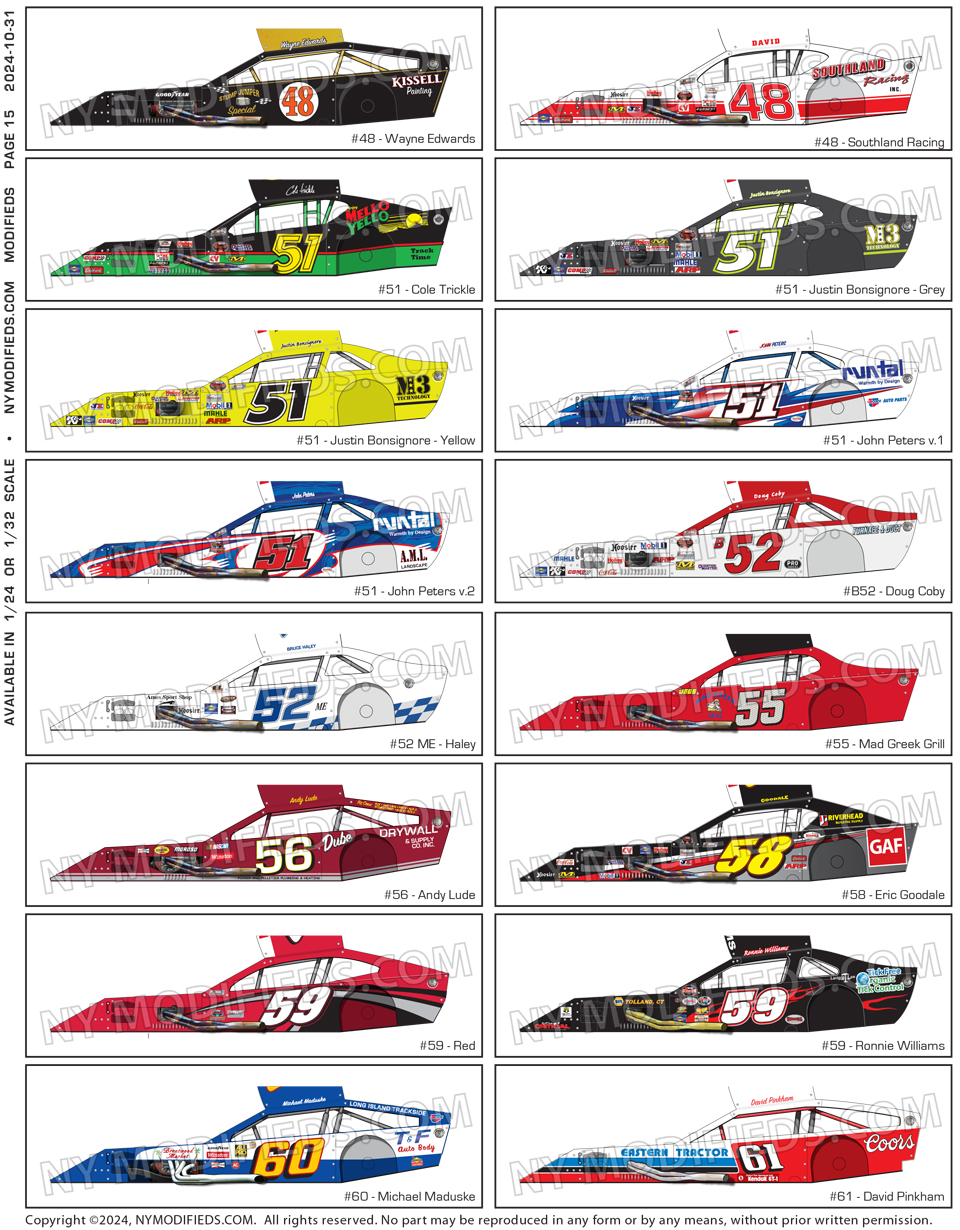 Modified Slot Car Body Sheet 15